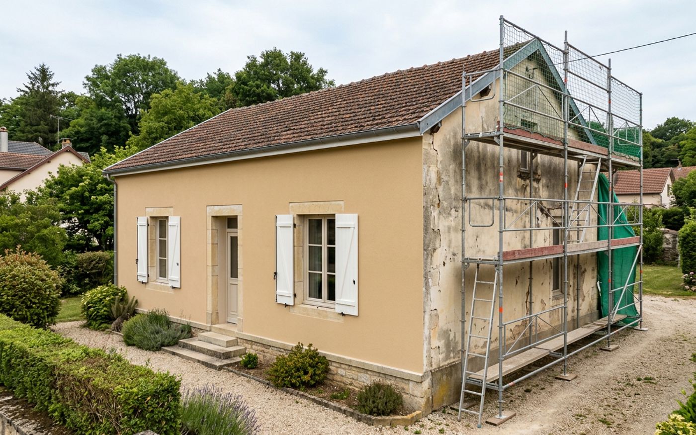 Ravalement facade maison à Champdôtre